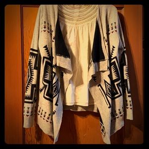 Aztec knit cardigan